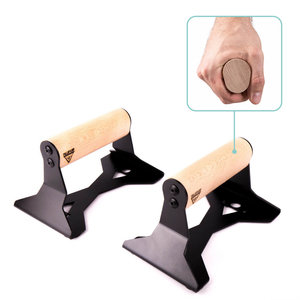 Liegestützgriffe aus Holz mit ergonomischem Griff - Pullup & Dip® Liegestützgriffe aus Holz mit ergonomischem Griff - Pullup & Dip®